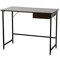 Amazon | DORIS ドリス デスク 幅95×奥行48cm 引き出し付き 机 木目